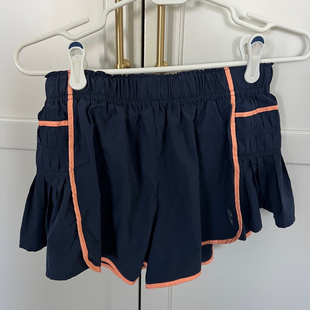 FP Movement by Free People Easy Tiger Navy and Coral Athletic Shorts